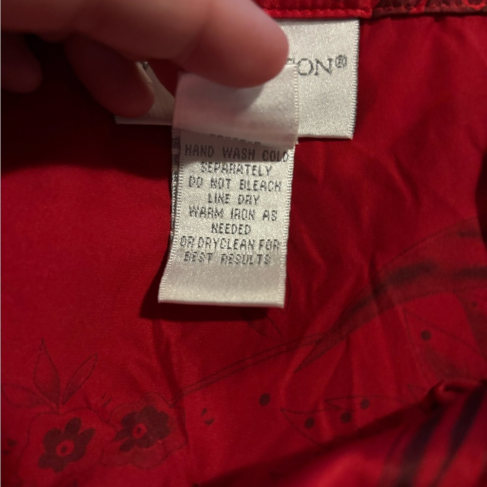 Vintage Y2K, 100% Silk, Worthington, Asian Top - Picture 7 of 7